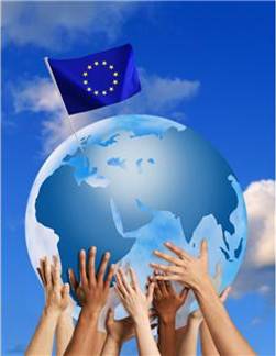 donie,flagi,fotografie,globusy,osoby,pastwa,wiaty,UE,Unia Europejska,ziemia